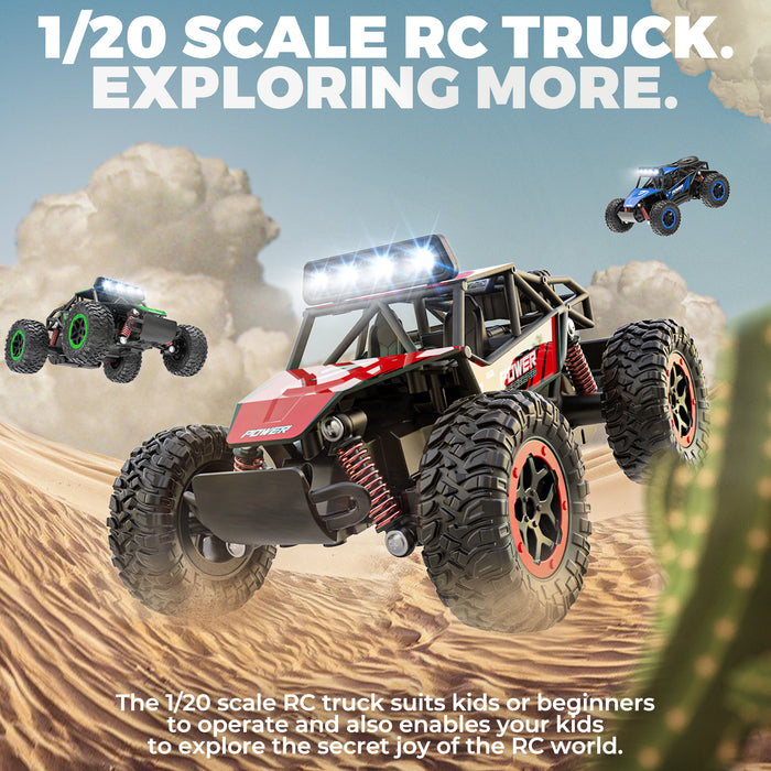 Bezgar 1:20 Scale Off Road RC Trucks with Headlight