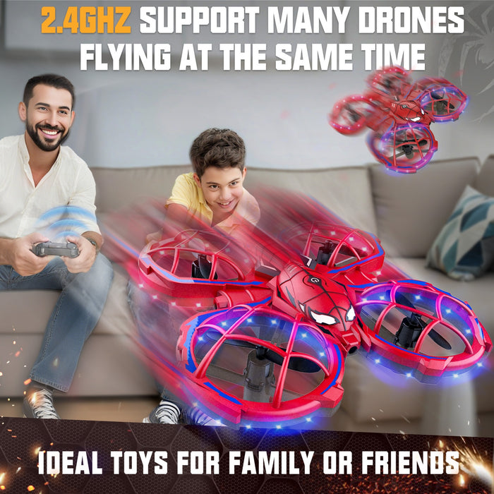 Bezgar Beginner RC Drone Quadcopter with LED Lights, 360° Flips
