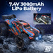 7.4V 3000 mAh LiPo battery