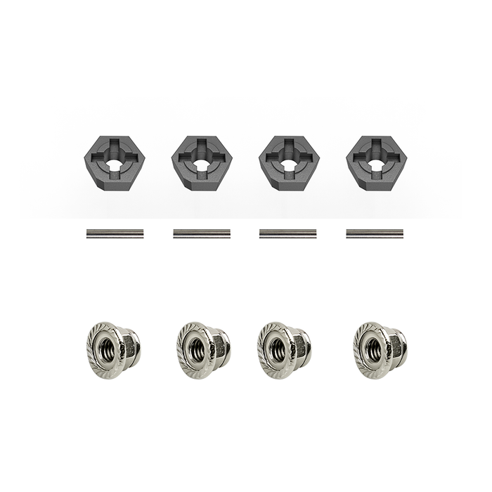 Wheel Hex Pins, Wheel Hex and M4 Wheel Lock Nut(M20101+16440+M40)