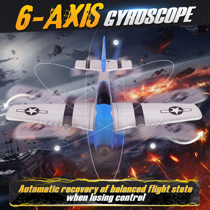 Bezgar RC Plane, 6-Axis Gyro Remote Control Airplane for Beginners