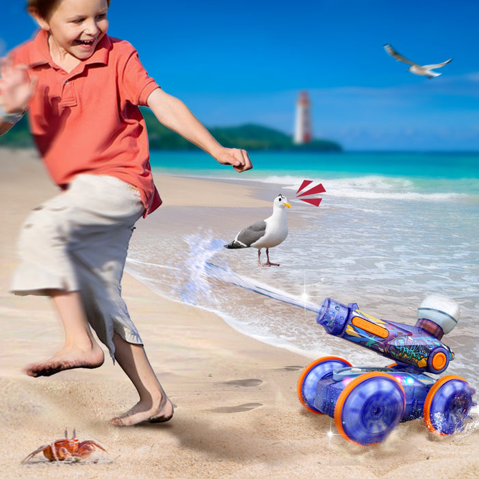 Bezgar Amphibious Remote Control Car with Water Gun