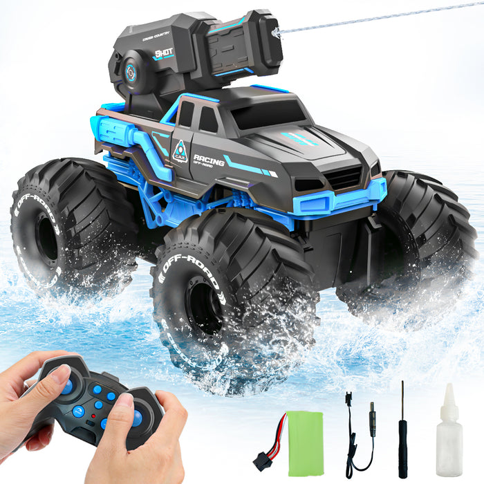 Bezgar Amphibious Shooting Remote Control Stunt Car