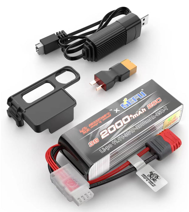 11.1V 2000mAh Battery and USB Charger(3S2000+P3050)