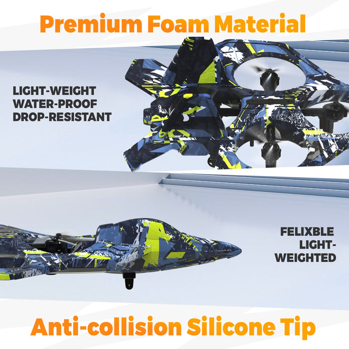 BEZGAR RC Fighter Airplane, Mini Remote Control Jet with Lights