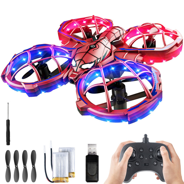 Bezgar Beginner RC Drone Quadcopter with LED Lights, 360° Flips