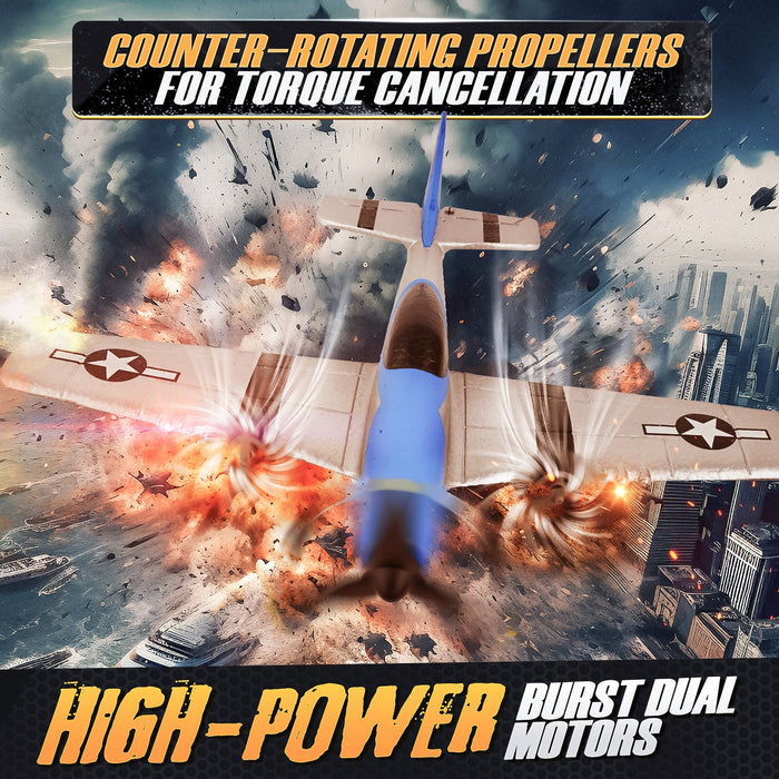 Bezgar RC Plane, 6-Axis Gyro Remote Control Airplane for Beginners