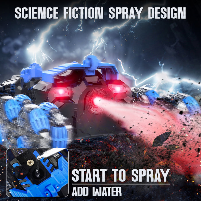 Bezgar Gesture Sensing RC Car with Spray, Lights & Sound, 360° Spins