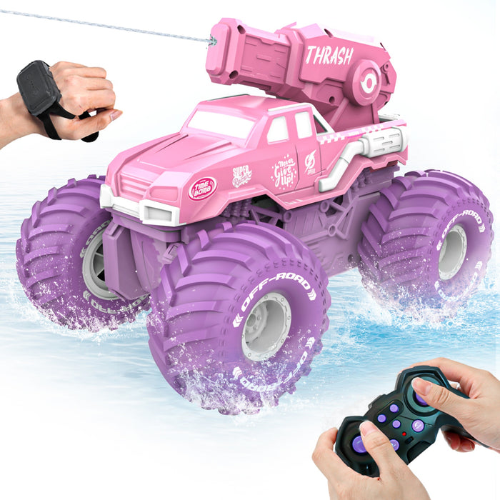 Bezgar Amphibious Shooting Remote Control Stunt Car