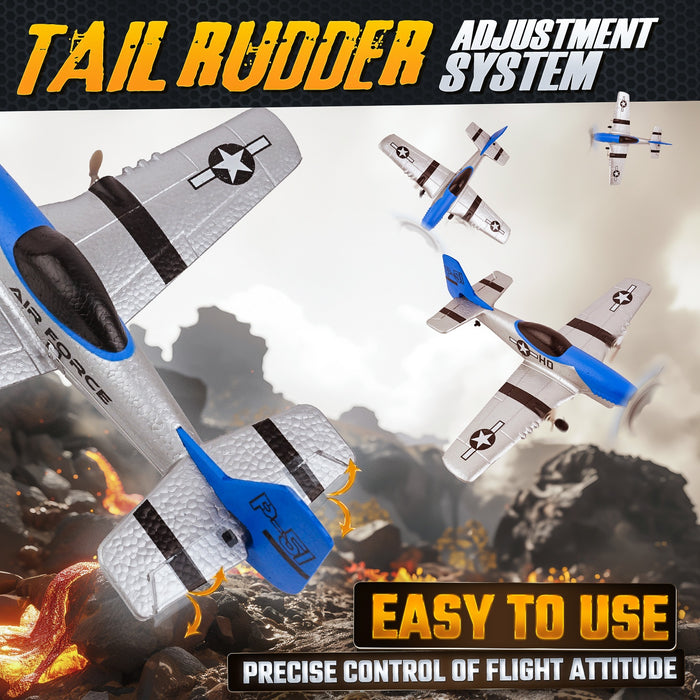 Bezgar RC Plane, 6-Axis Gyro Remote Control Airplane for Beginners