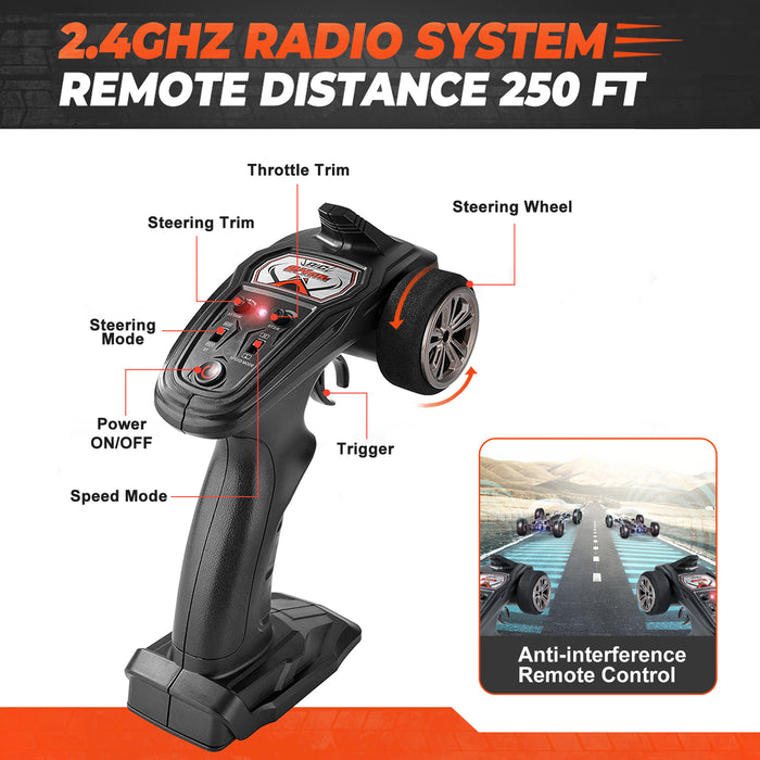 1/12 Scale Brushed Remote Control Monster Truck