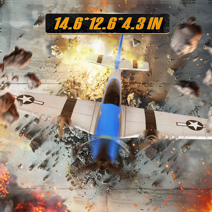 Bezgar RC Plane, 6-Axis Gyro Remote Control Airplane for Beginners