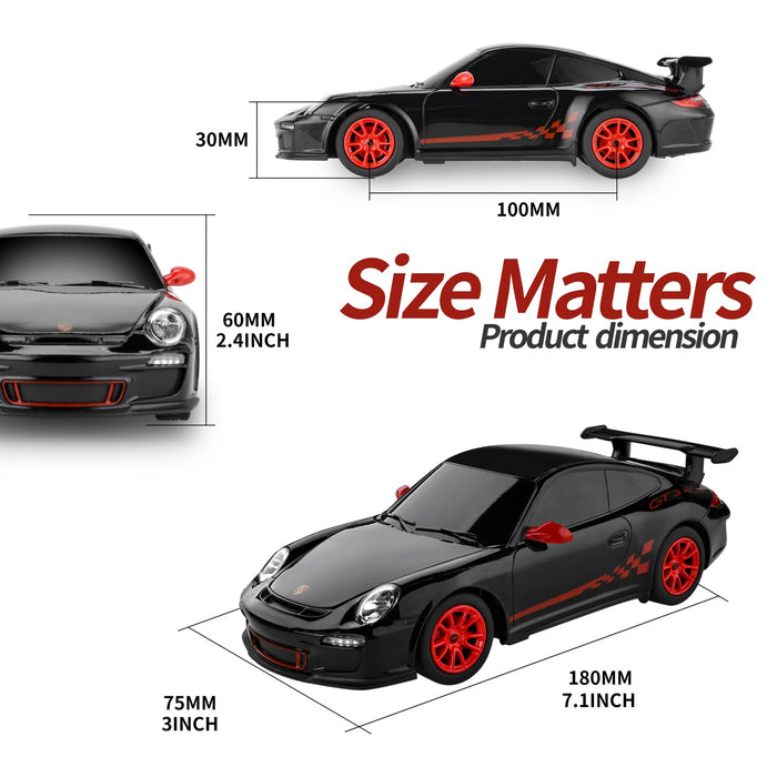 BEZGAR RC Car, Officially Licensed Porsche 911 GT3 RS Model RC Car