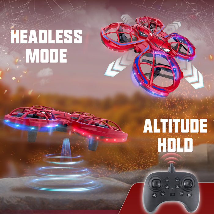 Bezgar Beginner RC Drone Quadcopter with LED Lights, 360° Flips