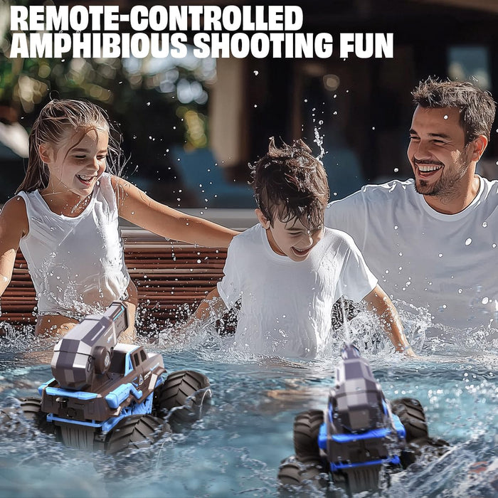 Bezgar Amphibious Shooting Remote Control Stunt Car