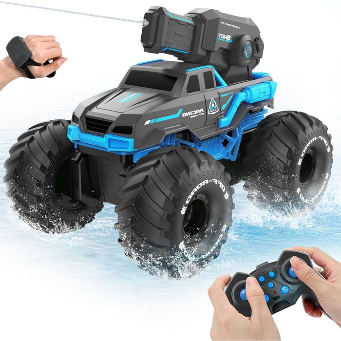 Bezgar Amphibious Shooting Remote Control Stunt Car