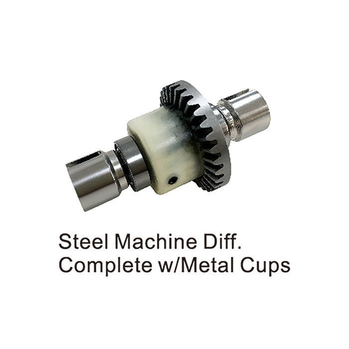 Steel Machine Diff.Complete w/Metal Cups for BEZGAR HM124 - BEZGAR