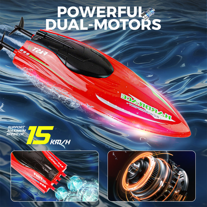 8 inch Mini Stunt RC Boat with 360° Rotation Feature