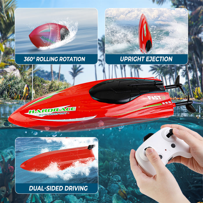 8 inch Mini Stunt RC Boat with 360° Rotation Feature