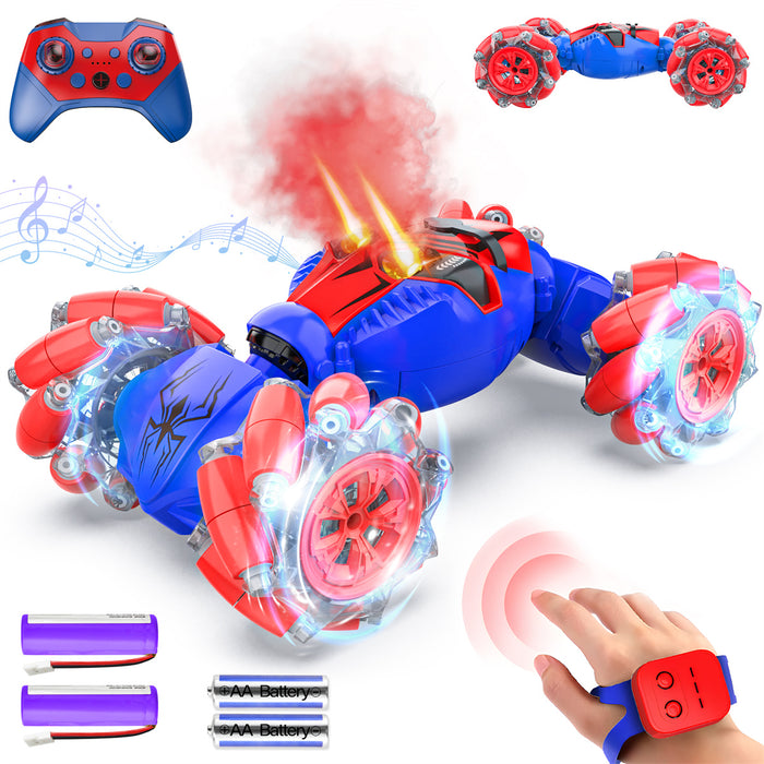 Bezgar Gesture Sensing RC Stunt Car with Double-Sided 360° Rotating