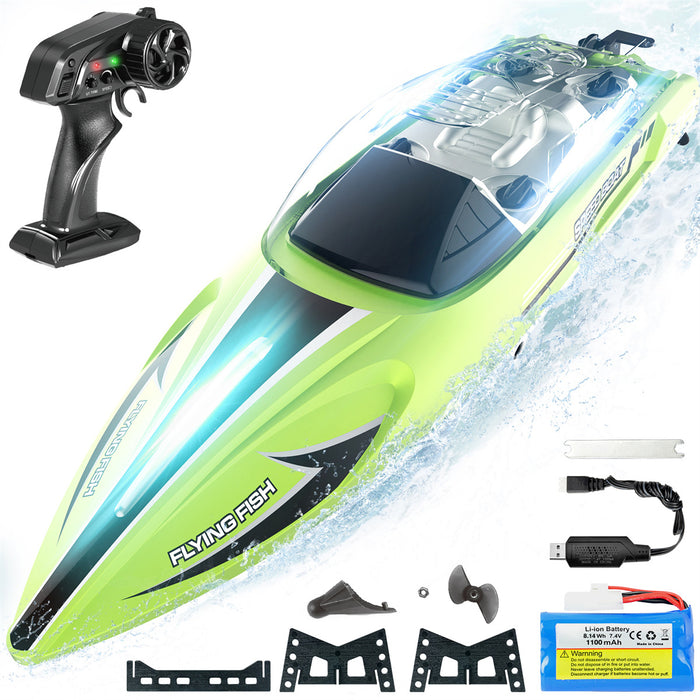 14 inch RC Boat for Lakes & Pools with Transparent Shell (25 KM/H)