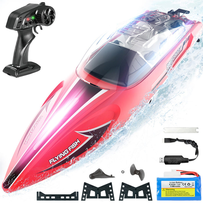 14 inch RC Boat for Lakes & Pools with Transparent Shell (25 KM/H)