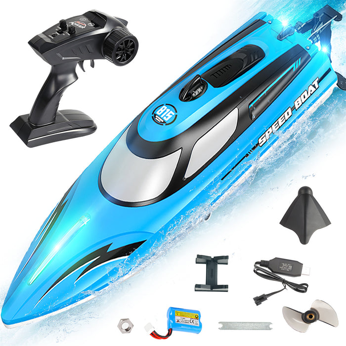 14 inch Remote Control Boat with LED for Kids and Adults (25 KM/H)