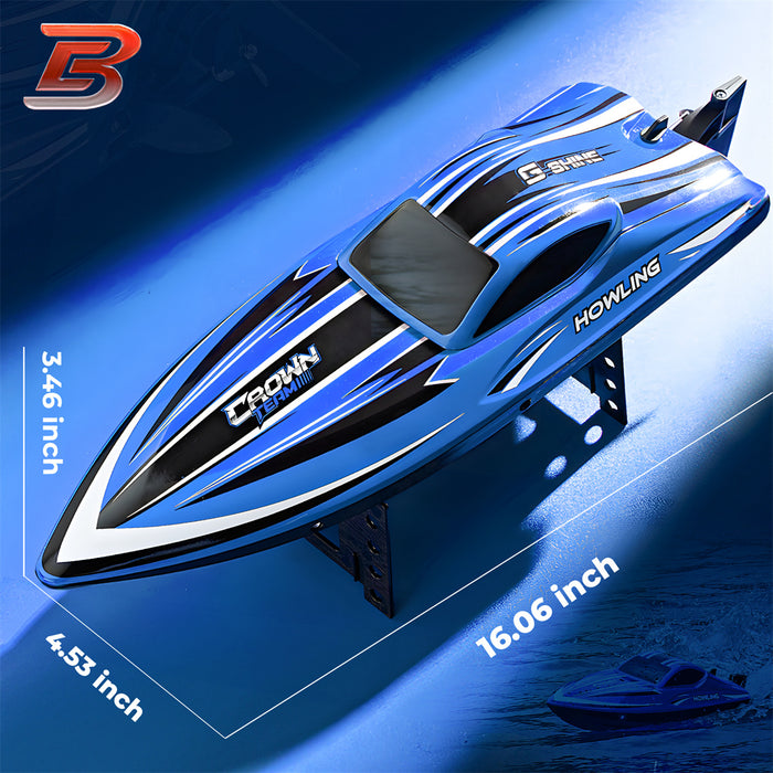 16 inch Large Size Brushed RC Boat with LED (22 MPH)