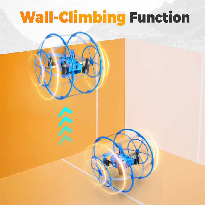 Mini Spherical Rolling RC Quadcopter for Beginner with 360 Flip