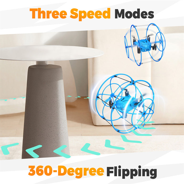 Mini Spherical Rolling RC Quadcopter for Beginner with 360 Flip