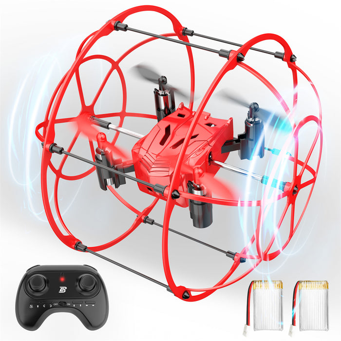 Mini Spherical Rolling RC Quadcopter for Beginner with 360 Flip