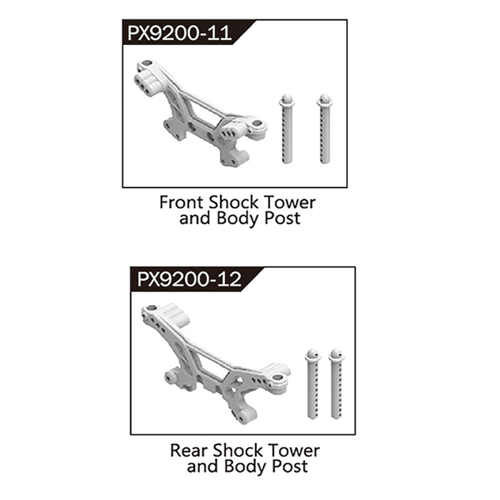 Front&Rear Shock Tower and Body Post