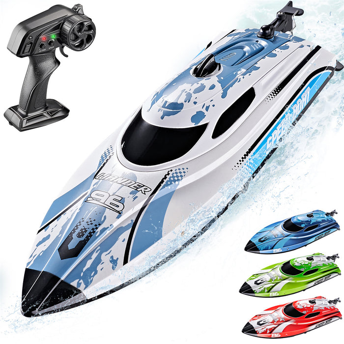 12 inch Remote Control Boat with LED for Kids and Adults (25 KM/H)