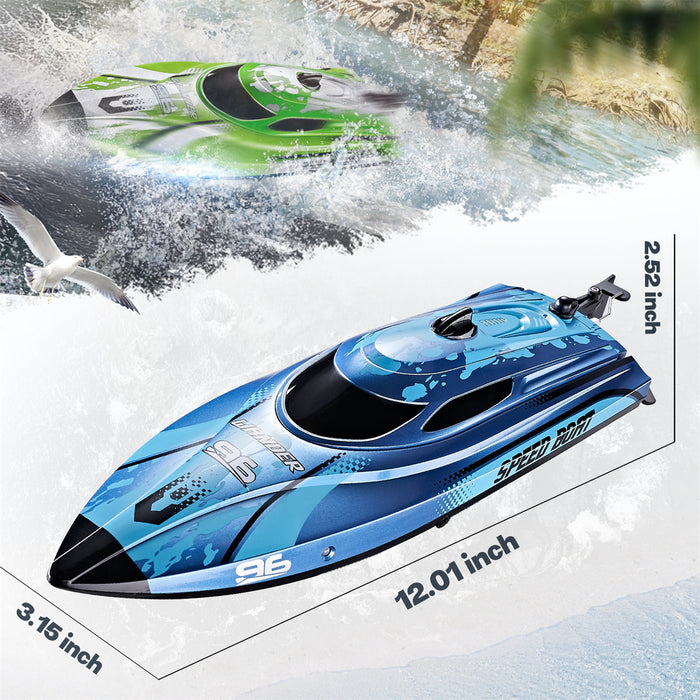 12 inch Remote Control Boat with LED for Kids and Adults (25 KM/H)