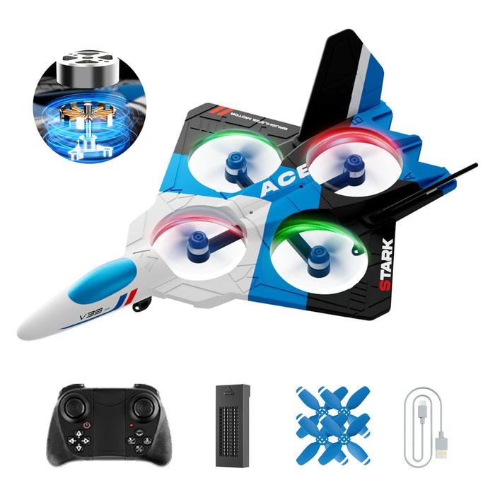 Bezgar Remote Control Fighter Toy with 360° Flip, LED Lights