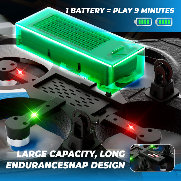 Bezgar Remote Control Fighter Toy with 360° Flip, LED Lights