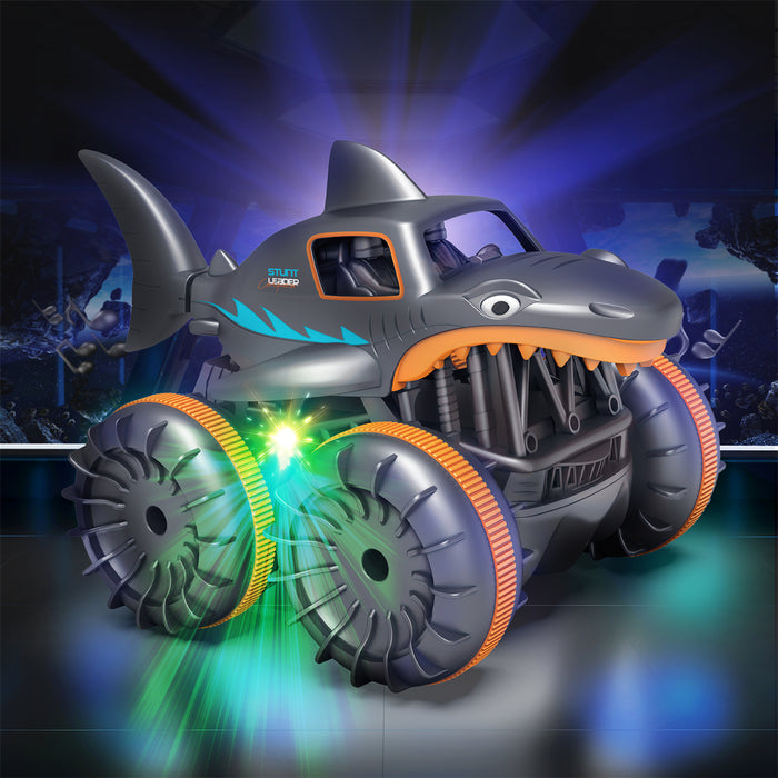 Bezgar Amphibious Shark Remote Control Car with Light