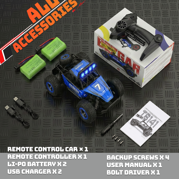 Bezgar 1:14 Scale RC Trucks for Adults & Kids, 2.4GHz All Terrain Off Road RC Trucks