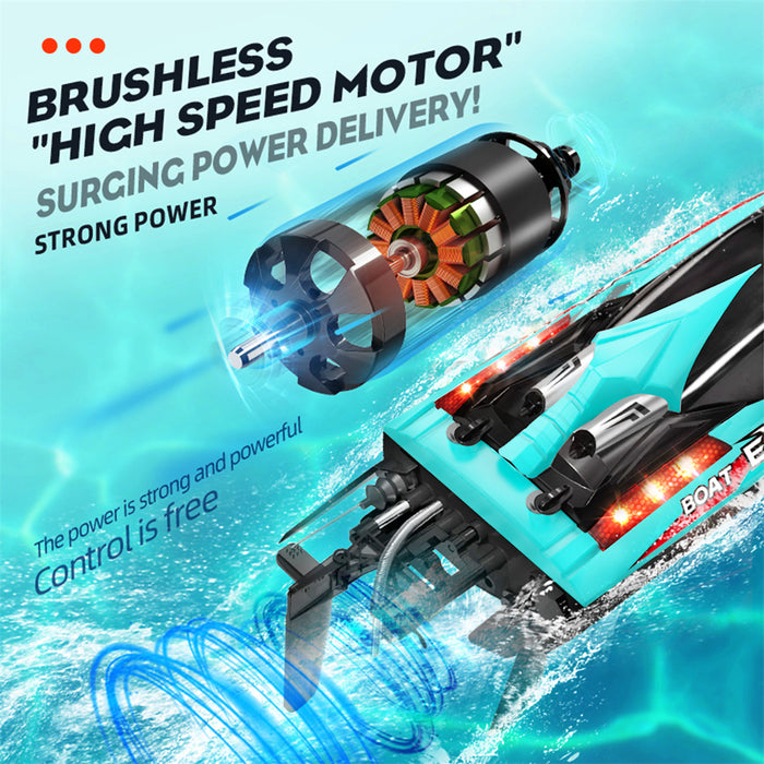 18 inch Large Size Brushless RC Boat with 2500mAh Battery (35 MPH)