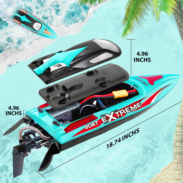 18 inch Large Size Brushless RC Boat with 2500mAh Battery (35 MPH)