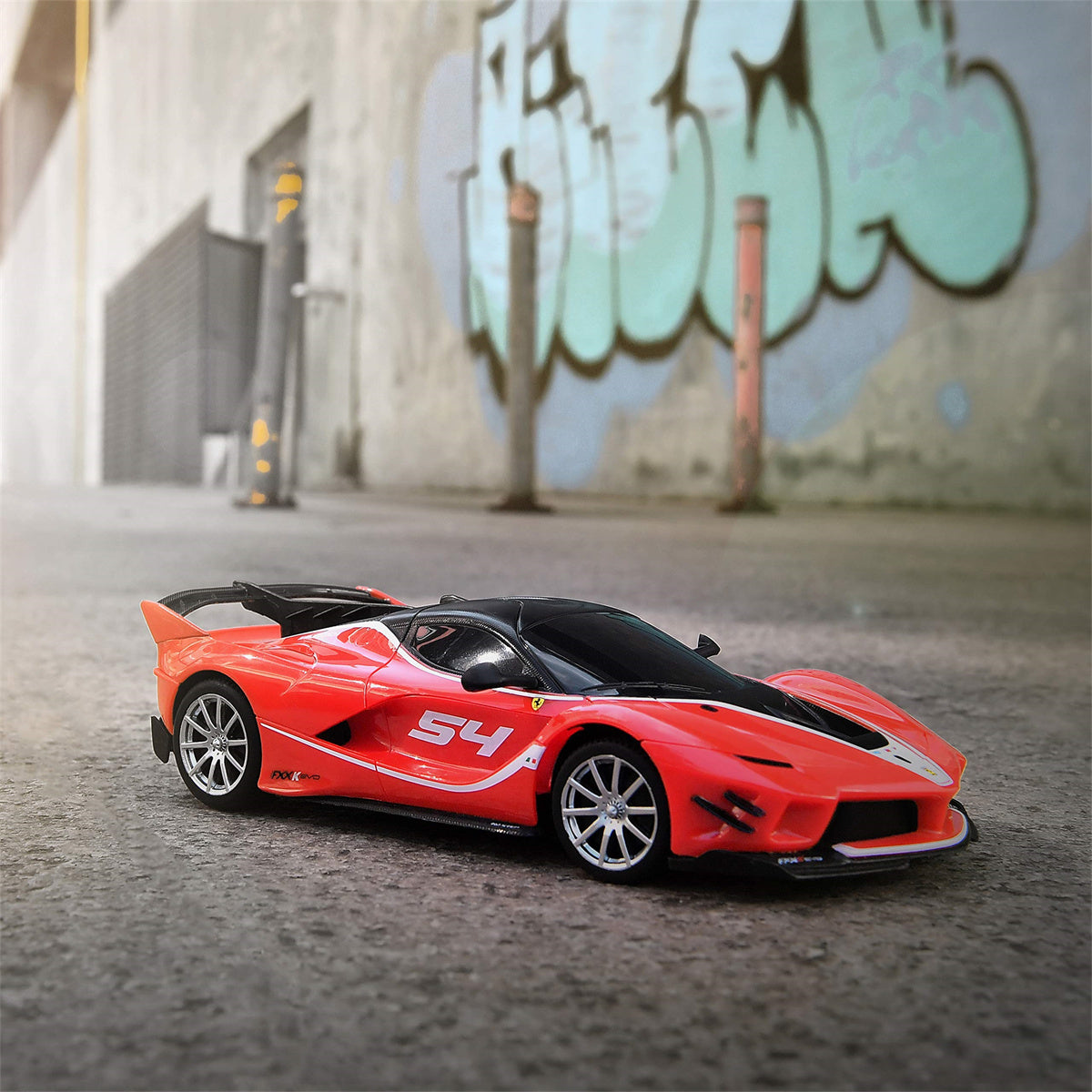 CHASSEUR 16cm フレイムレッド Bezgar RC Car, Officially Licensed Ferrari Electric Sport RC
