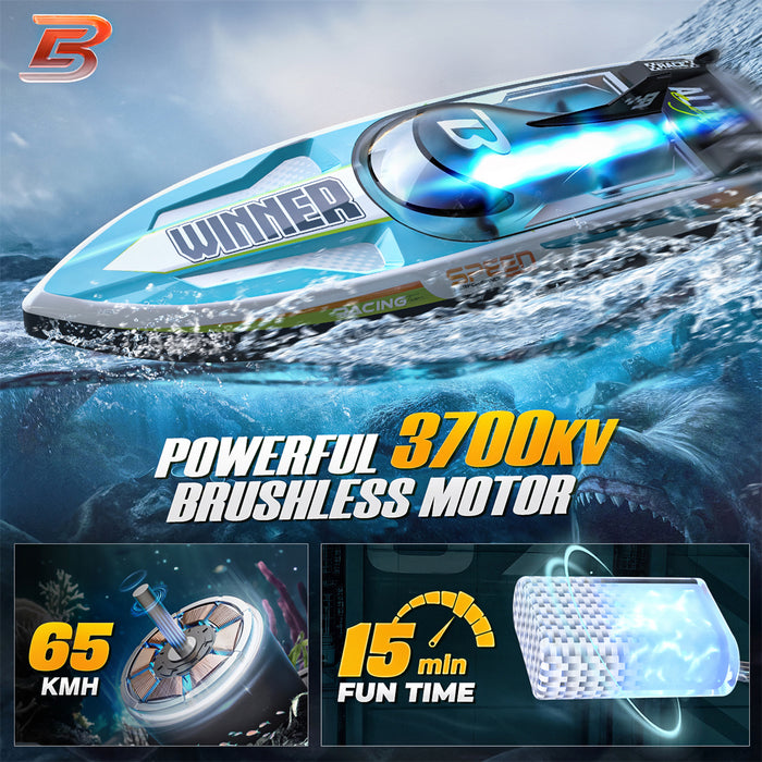 18 inch Large Brushless Fast RC Speed Boat (40 MPH)