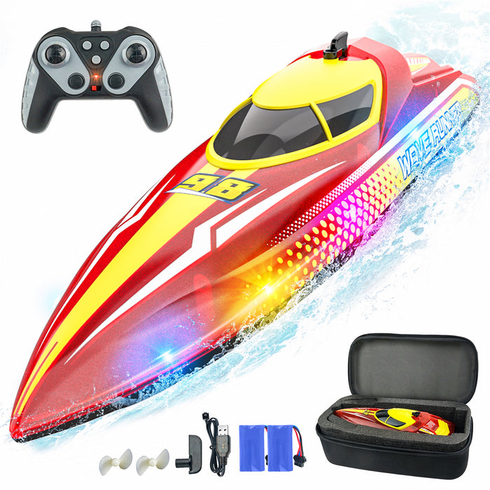 13 inch RC Boat for Beginners with Portable Suitcase (15 KM/H)