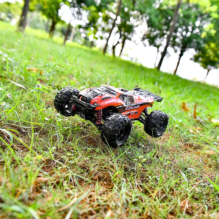 HM181 rc car running on grass