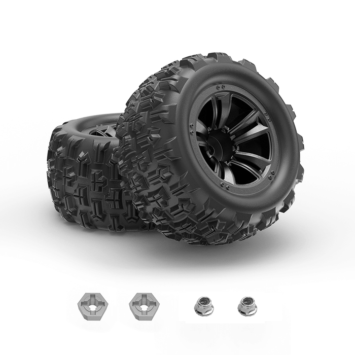 RC Car Tires & Wheels Assembly(16300B) (2PCS)