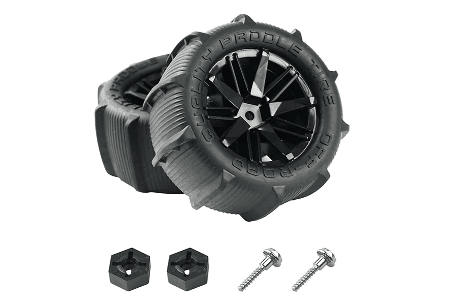 BEZGAR RC Parts Paddle Tires & Wheels (2 PCS)